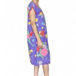 Vintage Samye Purple Colorful Floral Night Gown House Dress Photo 3