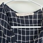 ZARA  Trafaluc Blue White Button Down Plaid Check Shirt Dress Romper Jumpsuit XS Photo 5