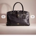 Coach  MERCER PEEBLE Black Leather Handbag Photo 4