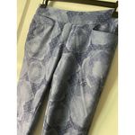Adidas  Blue Women's Golf Stretchy Pull On Pants Blue Watercolor Floral Small S Photo 1