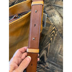 Leather Concealed Carry Shoulder Bag Purse Minimalist Classy Western Cowgirl Brown Photo 6