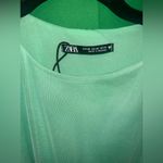 ZARA Chic Green Sleeveless Bodycon Mini Dress size XS Photo 4