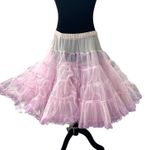 Sam's Vintage Purple Tiered Petticoat Ruffle Skirt Crinoline Medium READ Photo 0
