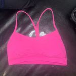 Lululemon Hot Pink Flow Y Sports Bra Photo 3