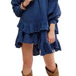 Free People  Navy Mini Dress Photo 0