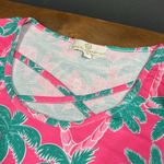 Simply Southern  women’s size small pullover dress with pockets pink aqua tress Photo 4