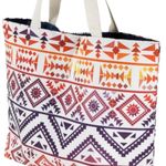 Vibrant ETHNIC PRINT TOTE BAG WITH SHOULDER STRAPS 20X15X5 Photo 4