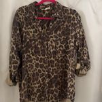 Lovestitch  Brown Leopard Print Shirt Photo 8