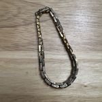 Artisan Vintage Designer Box Link Chain Bracelet 8" Gold Tone Photo 9