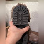 Candie's CANDIE’S ANKLE BOOTIE FOLD DOWN FUR COMBAT WINTER CHUKKA BOOTS 9.5 Photo 11