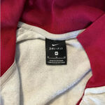 Nike  Quarter Zip Pullover Sweatshirt Size Medium Gray Pink Just Do It Athlesiure Photo 3