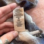 Free People  high-low short sleeve plaid dress embroidered keyhole opening size M Photo 7