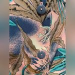 VTG 80s Lauren Lee Under the Sea Ocean Pastel Short Sleeve Button Down Size 12 Purple Photo 4