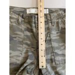 Anthropologie Pants Womens 31" Green Camo Skinny Mid Rise Stretch Indie Military Photo 3
