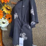 Unique Vintage 1940’s Black Butterfly Print Cecilia Blouse NWT | MEDIUM Photo 3