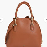 Crocci Bow Satchel Crossbody Bag Braided Handle‎ Designer Purse Brown Photo 0