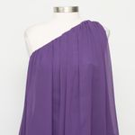 Mac Duggal . Purple One Shoulder Flowy Chiffon Mini Dress. Photo 9