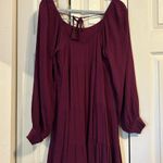 Chelsea and Violet  Embroidered Boysenberry Babydoll Dress Photo 2