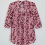 Patagonia Womens Sedum Organic Cotton Pullover Tunic Top Size 8 3/4 Sleeve Boho Photo 0