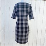 Tacera  Houndstooth Black & White midi Dress Size Large Photo 2