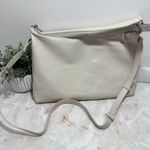 Massimo Dutti NWT  Nappa Leather‎ Bag With Double Strap In Cream Photo 2