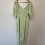 Free People Lotta Love Romper Jumpsuit Womens Sz Small Light Green Square Neck Photo 2
