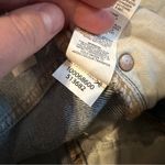 Garage  Denim Droite 90s Straight‎ Leg Light Wash Distressed Raw Hem Jeans Sz 27 Photo 6