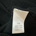 Mi Ami Black Cut Out Neck Light Weight Sweater Top Size L Made in USA Photo 5