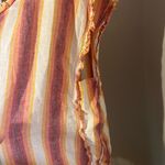 For Cynthia  linen cotton blend stripe shell top tank blouse Photo 1