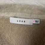 Lush Clothing Lush Cream Cardigan with Colorful Daisy Patterns Photo 2