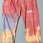National Geographic Pastel Tie Dye Sweats Sweatpants Joggers Pants Bottoms Size M ⛰✨ Photo 1