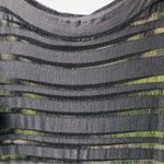 Calvin Rucker Womens Long Sleeve Scoop Neck Knit Shirt Dress Black Mesh Small Photo 1