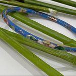 Vintage Cloisonné Skinny Bangle Bracelet Photo 7