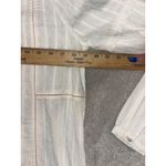 Sundance  Alethia White‎ Swiss Dot Peach Embroidered Detail Ruffle Collar Top S Photo 5