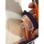 Nanette Lepore Women's Dress Size 14 Peach Navy Polka Dot Ruffle Long Sleeve Photo 4