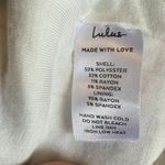 Lulus Striped Ribbed Scoop Bodysuit in Black & Cream size Small Photo 8