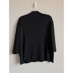 TSE  Women Black Collared 100% Silk Light Sweater Top Size Large Italy Casual VTG Photo 1
