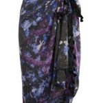 Peter Som NWT Dream Floral Sarong, Meteorite Photo 0