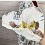 Francesca Bettini Tropical Print Open Front Kimono Cardigan in White Multi OS Yellow Size undefined Photo 4