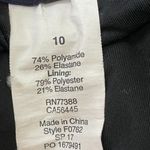 J.Crew  Swimsuit One Piece Scalloped Neckline Deep V-Neck Size 10 Navy Blue‎ Photo 8