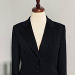 Max Mara Black Single Breasted Lapel Collar 100% Virgin Wool Blazer Sz 8 Italy Photo 1