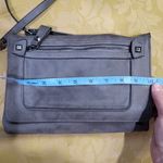 Nicole Miller Gray Vegan Leather Crossbody Bag Photo 8