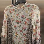 Current Air ππ Floral Combo Mixed Print Shine Midi Dress ~ Medium M NWT Photo 11