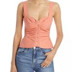 ALC Frank A.L.C. Lilah Cotton Sweetheart Top in Apricot Size 8 New w/Tag Retail $275 Photo 0