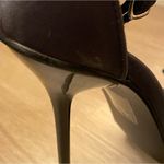 Pretty Little Thing  Black Satin Rhinestone Bow Sexy Stilettos Womens Size 9 Photo 7