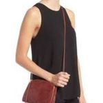 HOBO International Red Leather Evella Crossbody Shoulder Bag Purse Photo 1