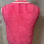 Divided  Bright Pink V-Neck Sweater Vest Photo 3
