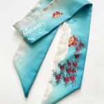 Two Christmas Print Thin Scarves / Hair Bands / Scarves Photo 2