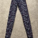 Lululemon Wunder Under leggings Color: Ricky Road Gusto Blue Bumble Berry 4 EUC Photo 7