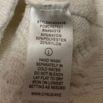 Cyrus  Womens White Cable Knit Button Front Long Sleeve Cardigan Sweater Top Sz L Photo 3